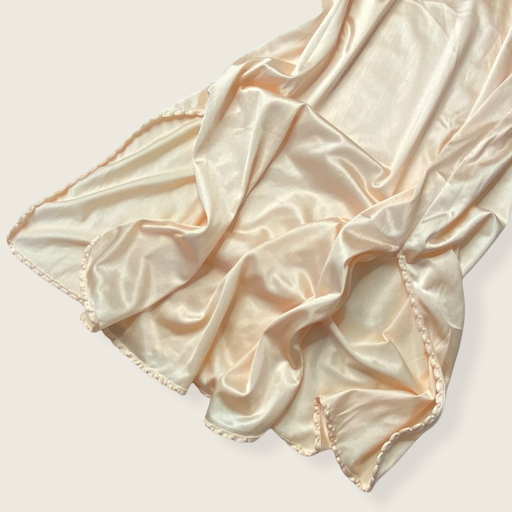 Vintage Carriage Court Cream Blush Satin Slip 32 - Picture 13 of 15